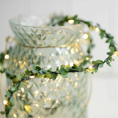 China Other Christmas Lights Novelty Leaf Leaves String Light Led Battery Light for sale