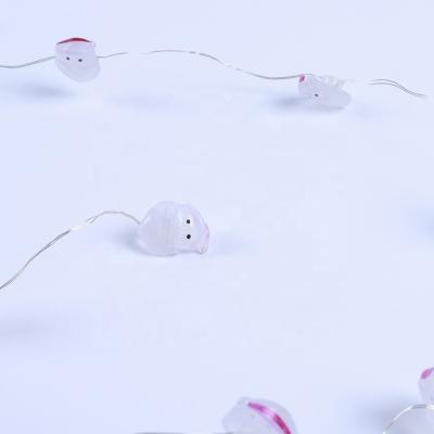 China Other Wholesale Custom Outdoor Cute Thug Form Waterproof Fairy Holiday Santa Lights String for sale