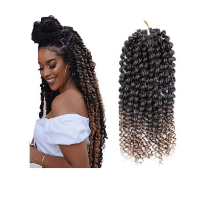 China Best Fashion Prestretched Twist Curly Synthetic Hair Crochet Braids Synthetic Extensions Sellers Bulk Curly Braiding Hair for sale