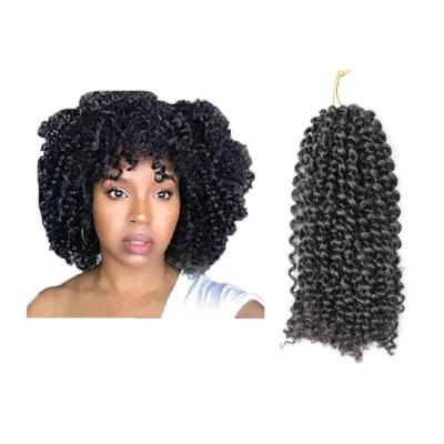 China Synthetic Fiber Mali Bob Twist Crochet Hair 8 INCH Soft Curly Synthetic Marley Twist Crochet Hair Extensions for sale