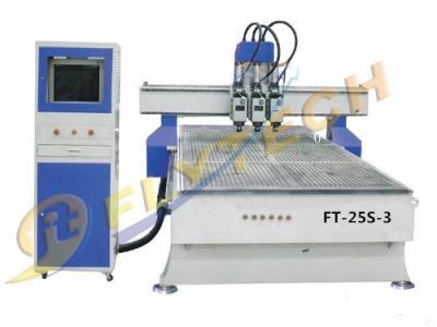 China Máquina principal del router del CNC de madera tres de alta calidad con el ATC en cilindro neumático en venta