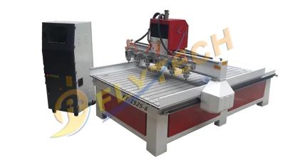 China Multihead 1525 woodworking CNC Router Machine with 6 heads for sale