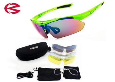 China Customized Interchangeable Lens Sunglasses , Outdoor Sport Cycling Glasses for sale