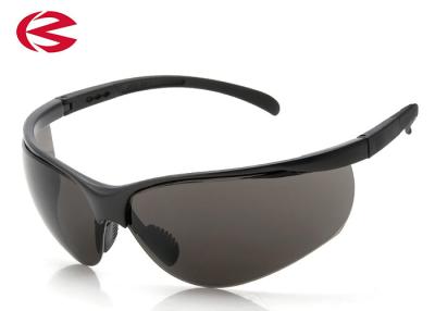 China Grey Lens Industrial Safety Glasses , Windproof High Impact Resistant Sunglasses for sale