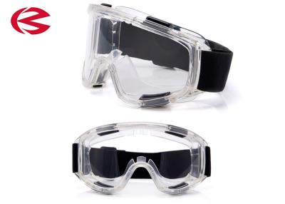 China OEM PC Material Transparent Lens Industrial Safety Glaases with Adjustable Heandband for sale