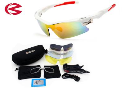 China Mirror Coating Polarized Five Interchangeable Lens Sunglasses Anti - Glare TR90 for sale