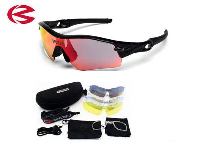 China 100% UVA UVB Cycling Outdoor Sports Glasses Bike Sunglasses TR90 5 Lens for sale