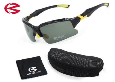 China PC UV400 Windproof Outdoor Sports Sunglasses Anti Scratches With Glasses Case for sale