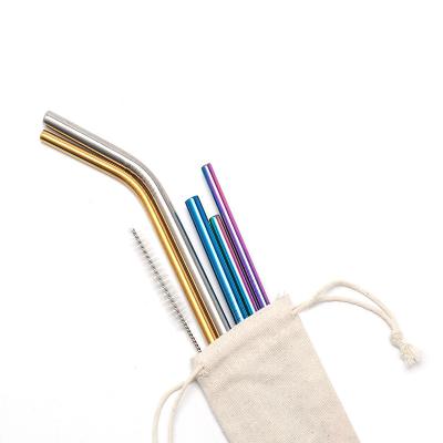 China OEM ODM Sustainable Drinking Straw 304 Stainless Steel Straw Metal Straw for sale