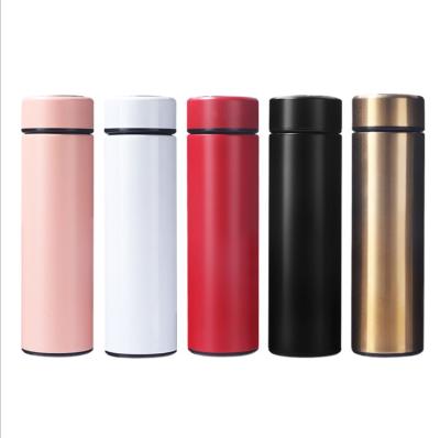 China Custom Logo 304 Stainless Steel Double Wall Outdoor Travel Vacuum Flask Bottle Mug 500ml for Water Coffee Milk Tea for sale