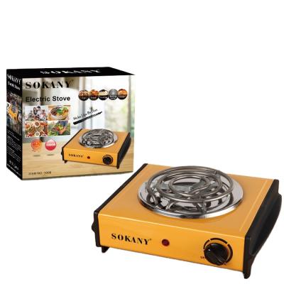 China SOKANY Household Electric Stove Coil Stove Electric Hot Plate Cooker With Cast Iron Heating Element for sale