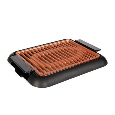 China Car 32*25cm teppanyaki grill on sale muti aluminum griddle electric non stick copper barbecue grill for sale for sale