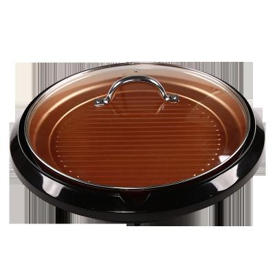 China XH-325B Outdoor Electric Molded Detachable Home Electric Aluminum Grill Pan Stick Frying Pan Non For Sale for sale