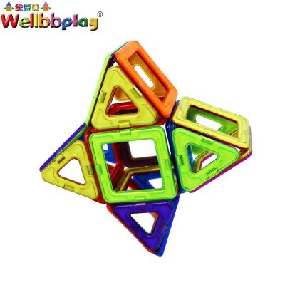 China Building Toy Magnetic Puzzle Blocks Magnetic Tiles for Kids Clear Magnetic Blocks for sale