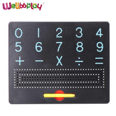 China Building Toy Magnetic Board Learning Toys Magnetic Drawing Board With Pen Writing Number Board Magpad for sale