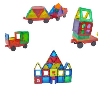 China Construction Toy Magnetic Building Blocks Toys For Kids Magnetic Tiles Building Set /Square Block Assemble Puzzle Baby Educational Toy for sale