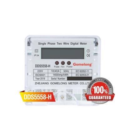 중국 Small Size Electric Energy Meter DDS5558 Single Phase Energy Meter with communication 판매용