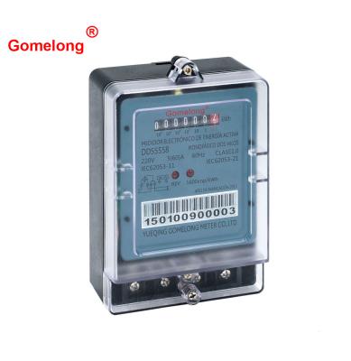 중국 DDS5558 Electric Energy Meter Monofasicos medidores de electronic meters 판매용