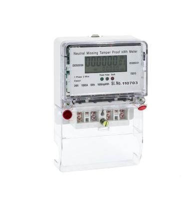 China Most Favorable DDS5558 Single Phase DLMS Electricity Energy Meter Manufacturers zu verkaufen