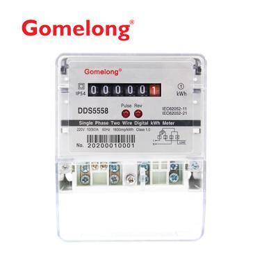 China Medidor de energia ciclometrico DDS5558 120V 60hz Single Phase Electric sub meter for sale