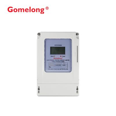 China DTSY5558 remote three smart 3phase prepaid kwh electricity meter module / prepaid electric meter 3 phase for sale