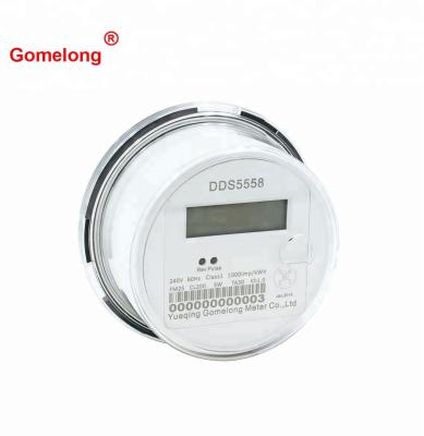 China DDS5558 ANSI Socket Energy Meter Single Phase Digital Energy Electricity Meters en venta