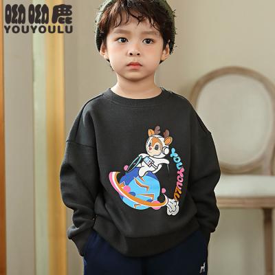 China Youyoulu 2-7t Long Sleeve Print Astronaut Kids Hoodies Baby Clothes Breathable Sweatshirt Boy Kids Round Neck Clothing Pullover for sale