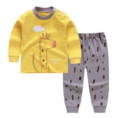 China Breathable Children's Homewear Spring And Summer Boys And Girls Cotton Children Clothes Set for sale