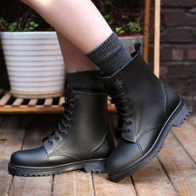 China Women's Waterproof Hot Selling Shoes Short PVC Version Martin Rain Boots Martin Rain Boots Fashion Korean for sale