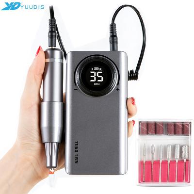 China LCD Display/Portable Power Source/Drilling Bilateral Original Factory Loop Pro Nails Nail Drill Machine With Portable Power Function for sale