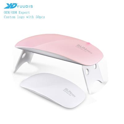 China Plastic Original Factory Custom Logo Hand Held Sun Mini UV Led Nail Lamp for sale