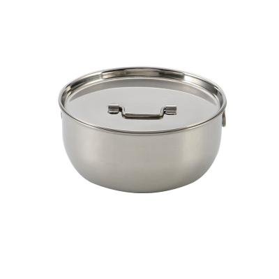 China Cheap Soup Metal Stainless Steel Kitchenware Price Deep Mixing Bowls Viable To Round for sale