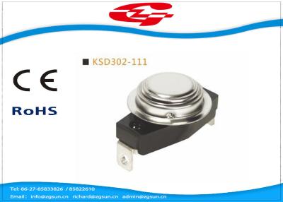 China Schalter-Thermostat der Temperatur-KSD302-111, bimetallisches Disketten-Thermostat-automatisches Zurücksetzen zu verkaufen