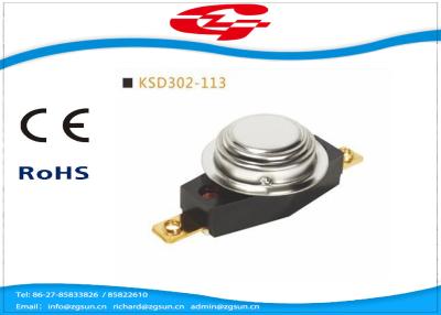 China Automatisches Zurücksetzen 3/4' bimetallischer Disketten-Thermostat KSD302-113 mit Zertifikat ULs VED zu verkaufen