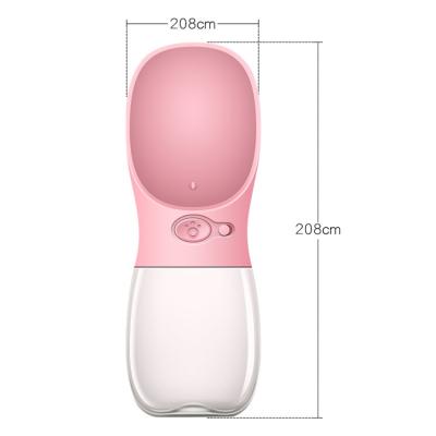 China China Manufacturer Fashion Dog Non-automatic Water Bottle Travel Plastic Dog Water Bottle for sale