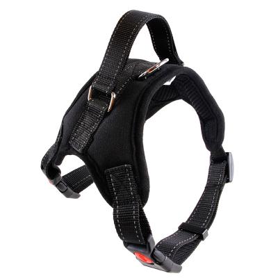 China Large Reflective Nylon Large No Pull Dog Harness With Handle for sale