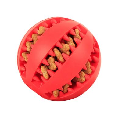 China Viable Rubber Pet Balls Toys Ball Cleaning Chew Toys Tooth Balls Food Dog Cleaning Toy for sale