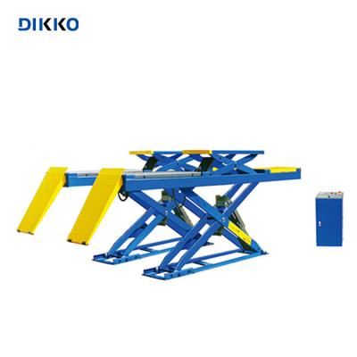 China Economical Hydraulic Scissor Lift 3.5T 4.5T Super-thin Aligner Sicissor Lift Double Big Scissor Car Level Lift 3.5T/4.5T for sale