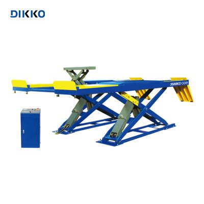 China 3500kg Super Slim Alignment Scissor Lift With Hydraulic Jack Wheel Aligment Car Scissor Lift Scissor Car Lifts For Sale 3.5T/4.5T for sale