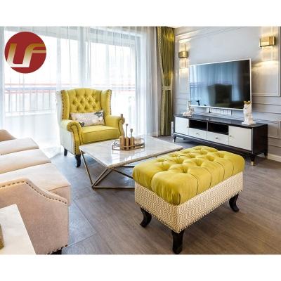 China Customizable 2020 new style luxury hotel bedroom furniture living room furniture set for sale