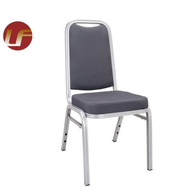 Chine Stackable capacity commerical hotel furniture cheap metal frame canvas cover banquet event chairs wedding party hotel chair à vendre