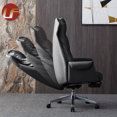 China (Size)Adjustable hot sale in the market price lowest OEM produce Luxury Genuine Leather Boss Office Chair en venta