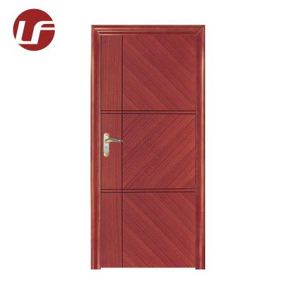 China Latest Design Hotel Room Durable Waterproof Graceful Plywood Wooden Teak Red Color Wooden Doors zu verkaufen