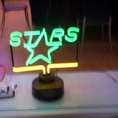 China Buildings Star Neon Lighting Neon Sign Design Table Star Sculpture for sale