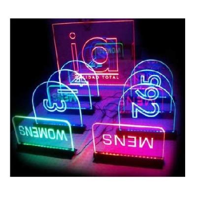 China Adertising Display Custom Artwork Acrylic Front Ledge Lighted Sign for sale