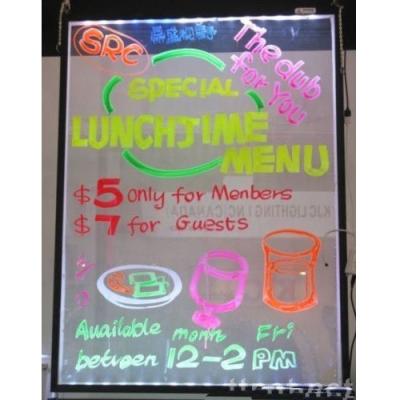 China Eco-friendly High Quality Colorful Luminous Led Marking Board for sale