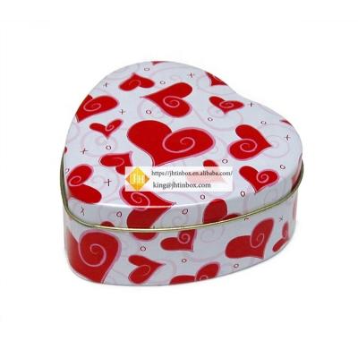 China Gift & Decorative Craft JH Environment Heart Shape Metal Tin Tin Box for sale