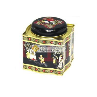 China JH Packing Beautiful And Charming Decorative Chinese Tea Tin Box Eco-friendly And Recyclable Material for sale