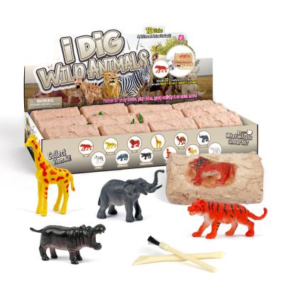 China Funny Educational Toys Children Wild Animals Exploration Excavation Excavation Kits From Diy Toy Factory Direct Sale Other for sale