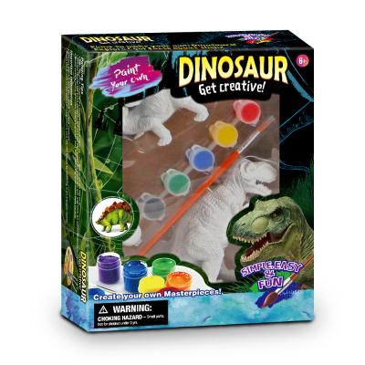 China 6 Assorted Dinosaur Kids Dinosaur Painting Kits Diy Other Educational Explore Games Dino Art Craft Toys For Kids Sets REFRESH Big Brain Toys for sale